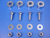 V-Twin - 37-0977 - Exhaust Bolt and Spacer Kit Chrome - Fits 1985-2016 Harley-Davidson FLT