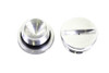 V-Twin - 37-7276 - Polished Primary Cover Cap Set - Fits 1971-1976 Harley-Davidson XL
