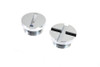 V-Twin - 37-7376 - Chrome Primary Cover Cap Set