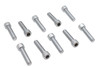 V-Twin - 37-8327 - Allen Socket Cap Bolt Knurled Chrome 1/4 inch X 1 inch