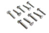V-Twin - 37-8576 - Hex Cap Bolts Chrome 1/4 inch-28 X 1 inch