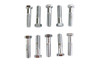 V-Twin - 37-8600 - Hex Cap Bolts Chrome 1/2 inch x 2-1/4 inch