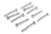 V-Twin - 37-8609 - Hex Cap Bolts Chrome 1/4 inch x 2 inch