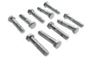 V-Twin - 37-8627 - Hex Cap Bolts Chrome 1/2-13 X 2-1/4 inch
