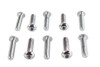 V-Twin - 37-8704 - Allen Button Head Screws Chrome 1/4 inch X 1 inch
