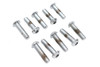 V-Twin - 37-8729 - Allen Button Head Screws Chrome 1/4 inch X 1 inch