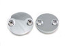 V-Twin - 37-8992 - Primary Cover Chrome Inspection Cover Set - Fits 1991-1993 Harley-Davidson XL