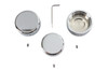 V-Twin - 37-9073 - 39mm Fork Stem Nut Cover Chrome - Fits 1995-2005 Harley-Davidson FXD, 1987-1994 FXR, 1988-2013 XL