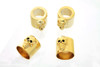V-Twin - 37-9079 - Skull Pushrod Cover Cup Set Gold