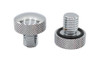 V-Twin - 37-9125 - Knurled Seat Tab Mount Knob Set - Fits 1986-2005 Harley-Davidson FLST, 1984-2005 FXST