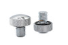 V-Twin - 37-9125 - Knurled Seat Tab Mount Knob Set - Fits 1986-2005 Harley-Davidson FLST, 1984-2005 FXST