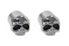 V-Twin - 37-9218 - Skull Valve Stem Cover Chrome