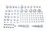 V-Twin - 37-9533 - Chrome Bolt Cap 74 Piece Cover Kit