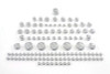 V-Twin - 37-9545 - Chrome Bolt Cap 109 Piece Cover Kit