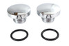V-Twin - 38-0360 - Tall Style Billet Vented and Non-Vented Gas Cap Set