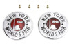 V-Twin - 38-0384 - 1940 World's Fair Round Tank Emblem Set