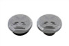 V-Twin - 38-0424 - Maltese Style Vented and Non-Vented Billet Gas Cap Set