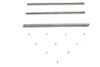 V-Twin - 38-0977 - Gas Tank Trim Bar Set Stainless Steel - Fits 1951-1954 Harley-Davidson FL