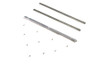 V-Twin - 38-0977 - Gas Tank Trim Bar Set Stainless Steel - Fits 1951-1954 Harley-Davidson FL