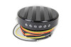 V-Twin - 38-0989 - Black LED Ribbed Style Fuel Gauge and Filler Cap Set