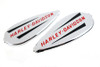 V-Twin - 38-4045 - Right and Left Gas Tank Emblem Set - Fits 1941-1946 Harley-Davidson U, W, 1940-1946 EL, 1941-1946 FL, G