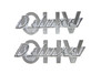 V-Twin - 38-6675 - Fender Emblem Set  inchDeluxe Overhead Valve inch - Fits 1952-1957 Harley-Davidson FL