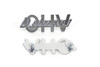 V-Twin - 38-6675 - Fender Emblem Set  inchDeluxe Overhead Valve inch - Fits 1952-1957 Harley-Davidson FL