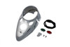 V-Twin - 39-0112 - Chrome Cateye Dash Panel - Fits 1939-1946 Harley-Davidson W, FL, EL