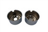 V-Twin - 39-0162 - Chrome Gauge Cover Set - Fits 1984-1990 Harley-Davidson XL, FXR
