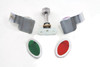 V-Twin - 39-0232 - Cateye Lens and Switch Kit - Fits 1939-1946 Harley-Davidson UL, W, G, EL