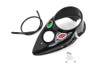 V-Twin - 39-0446 - Black Replica Cateye Dash Panel - Fits 1939-1940 Harley-Davidson EL, 1941-1946 FL, 1939-1946 WL