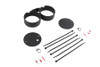 V-Twin - 39-0496 - Dual Gauge Mount Bracket Black - Fits 1995-2005 Harley-Davidson XL, FXD