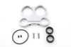 V-Twin - 39-0604 - Chrome Billet 48mm Dual Gauge Mount