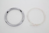 V-Twin - 39-0702 - 4 inch Gauge Bezel Cover Chrome - Fits 1998-1999 Harley-Davidson FLTR, 1996-1999 FLHT