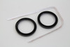 V-Twin - 39-0705 - 2 inch Gauge Bezel Cover Kit with a Black Finish - Fits 1986-2013 Harley-Davidson FLTR, FLHX, FLH
