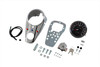 V-Twin - 39-0904 - Chrome Three Light Dash Panel Kit with 1:1 Ratio Speedometer - Fits 1984-1995 Harley-Davidson FXWG, 1991-1995 FXD, 1968-1984 FL