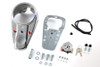 V-Twin - 39-0951 - Chrome Three Light Dash Panel Kit - Fits 1991-1995 Harley-Davidson FXDWG, 1984-1995 FXST, 1941-1984 FL, 1986-1995 FLST, 1980-1986 FX