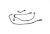 V-Twin - 40-0101 - Chrome Oil Line Set