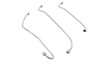 V-Twin - 40-0647 - U/UL Oil Line Set Zicad Plated - Fits 1941-1948 Harley-Davidson UL