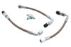 V-Twin - 40-0760 - Bastardo Overhead Valve Oil Line Set Stainless Steel