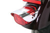 V-Twin - 42-0000 - Chrome Tail Lamp Visor Smooth - Fits 1984-1998 Harley-Davidson FXST, 1973-1998 XL, 1982-1994 FXR, 1973-1984 FX, 1991-1998 FXD, 1973-1984 FL, 1986-1998 FLST
