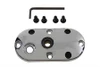 V-Twin - 42-0040 - Oval V-Fire Cover Chrome - Fits 1974-1984 Harley-Davidson FXE