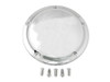 V-Twin - 42-0190 - Chrome 5-Hole Smooth Derby Cover - Fits 1999-2018 Harley-Davidson FXST, 1999-2015 FLT, 1999-2017 FXD, 1999-2018 FLST