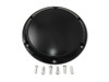 V-Twin - 42-0193 - Black 6-Hole Smooth Derby Cover