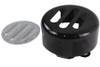 V-Twin - 42-0247 - 3 Slot Round Horn Cover Black