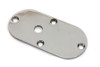 V-Twin - 42-0603 - Oval Inspection Chrome - Fits 1971-1973 Harley-Davidson FX (with Hole)