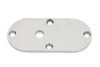 V-Twin - 42-0603 - Oval Inspection Chrome - Fits 1971-1973 Harley-Davidson FX (with Hole)