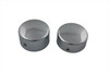 V-Twin - 42-0686 - Swingarm Dome Cover Set Chrome - Fits 2000-2007 Harley-Davidson FLST, FXST