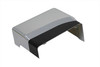 V-Twin - 42-0701 - Battery Top and Side Cover Chrome with Black Accent - Fits 1991-2005 Harley-Davidson FXD