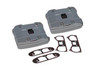 V-Twin - 42-0754 - Chrome Rocker Box Cover Set - Fits 1984-1991 Harley-Davidson FLT, FXR, 1986-1991 FLST, 1984-1991 FXST